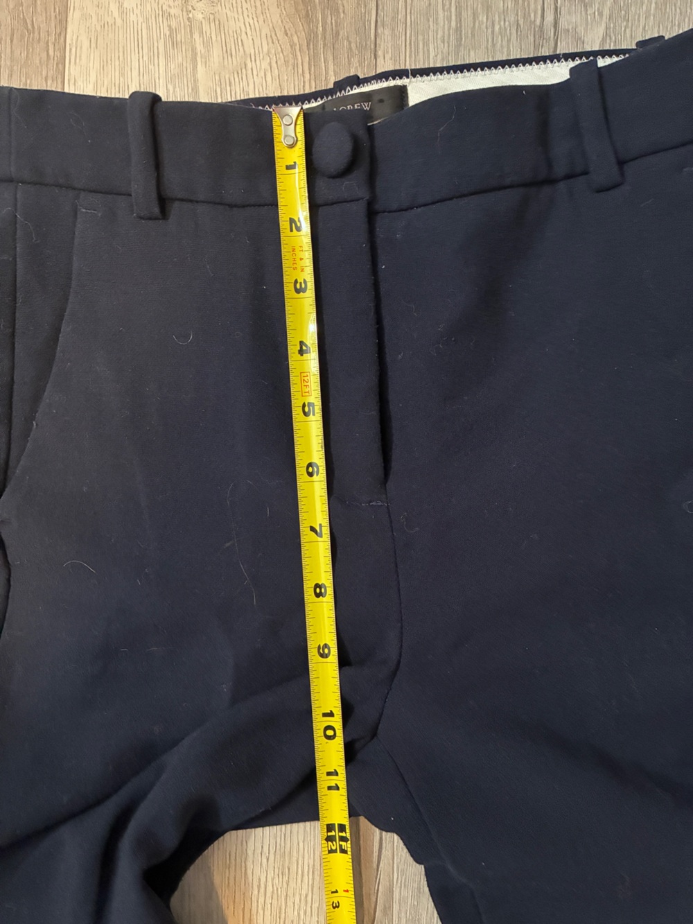 J.Crew High-Rise Cameron Navy Tailored Ankle Pants NWOT Size 0 - Picture 7 of 10